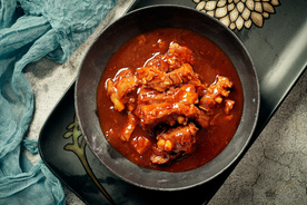 红烧排骨美食食材背景素材