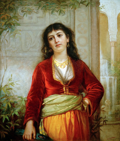 欧式古典人物生活油画