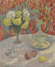 波点风格风景油画