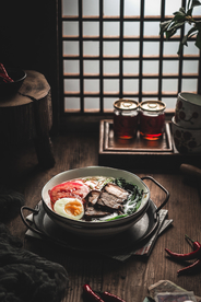 小火锅日式食物食材背景素材