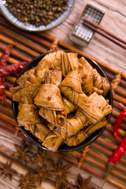 卤味千叶结食物食材背景素材