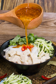 凉皮凉粉美食食材背景素材