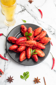 小龙虾美食食材背景素材