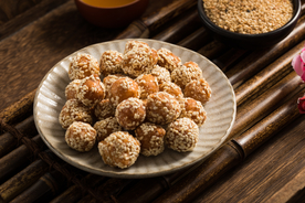 芝麻糖果美食食材背景素材