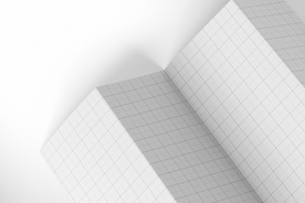 传单广告 折子样机折页