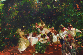 人物生活场景油画