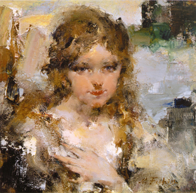 印象派人物形象油画