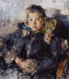 印象派人物形象油画