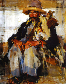 印象派人物形象油画