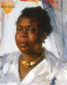 印象派人物形象油画