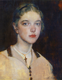 印象派人物形象油画