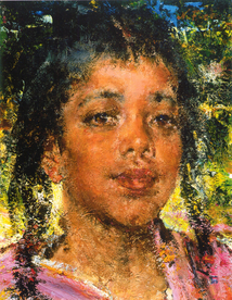 印象派人物形象油画