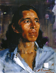 印象派人物形象油画