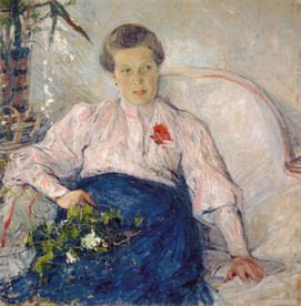 印象派人物形象油画