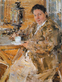 印象派人物形象油画