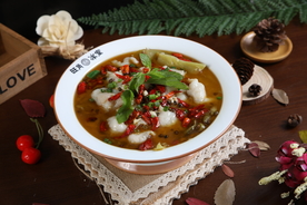 酸菜鱼美食食材食物背景素材