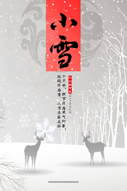 小雪文化海报
