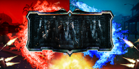 冰火游戏标题主题插画背景素材