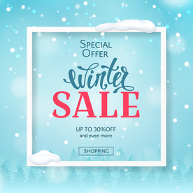 冬季雪花特卖