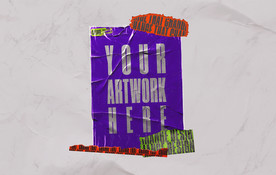 透明塑料贴纸样机