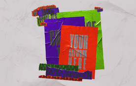 透明塑料贴纸样机