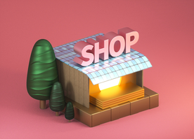 c4d电商素材 c4d促销海报