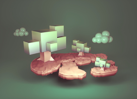 c4d电商素材 c4d促销海报