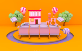 c4d电商素材 c4d促销海报