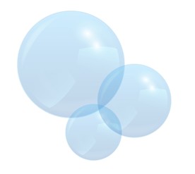 蓝色彩色气球企业文化背景元素