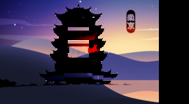 建筑地标风景景区插画背景素材