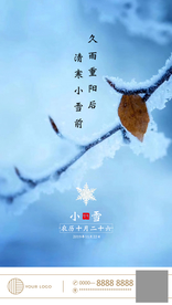 节气海报小雪