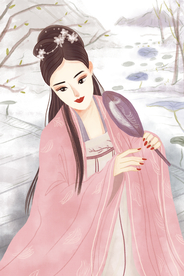 古风人物美女插画