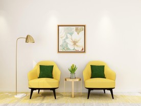 沙发背景局部图