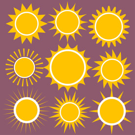 矢量太阳素材图片