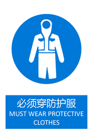 必须穿防护服