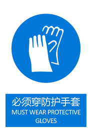 必须穿防护手套