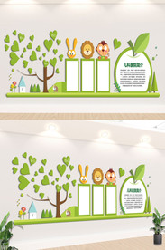 幼儿园文化墙 员工天地