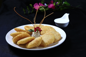芝麻香酥奶酪饼