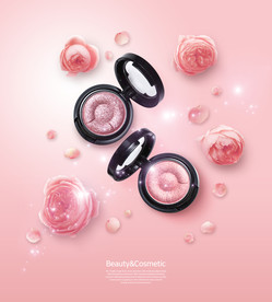 高端简约化妆品合成图片