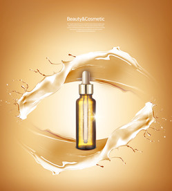 高端简约化妆品合成图片