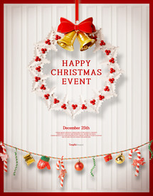 温馨圣诞插画背景装饰海报图片