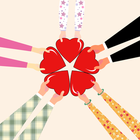 卡通公益慈善献爱心免抠元素