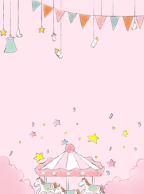 粉色卡通背景