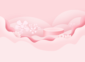 粉色几何淘宝背景