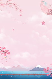 粉色樱花背景