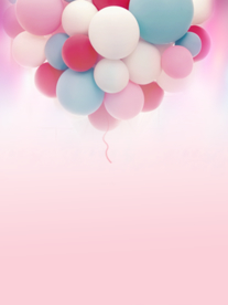 粉色气球背景