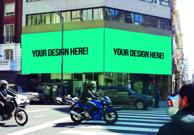 户外大屏广告展示样机