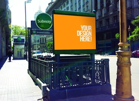 户外大屏广告展示样机