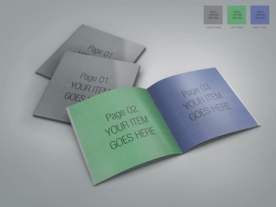 书籍杂志样机效果图