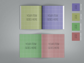 书籍杂志样机效果图